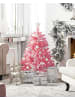 Beliani 2-tlg Weihnachtsbaum FARNHAM in Rosa