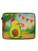Mr. & Mrs. Panda Laptoptasche Avocado Geburtstag Design ohne Spruch in Weiß
