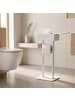 relaxdays Toilettenpapierhalter in Weiß - (B)25 x (H)64,5 x (T)20 cm