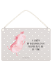 Mr. & Mrs. Panda Holzschild Axolotl Tanzen mit Spruch in Grau Pastell