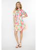 Usha Women Dress in pink multicolor