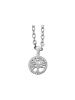 Adeliás Damen Anhänger – Lebensbaumanhänger aus 925 Silber mit Zirkonia in silber