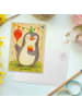 Mr. & Mrs. Panda Grußkarte Pinguin Geburtstag Design ohne Spruch in Weiß