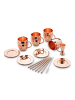 Echtwerk 13 tlg. Set Moscow Mule Kupferbecher 500 ml in Kupfer