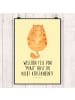 Mr. & Mrs. Panda Bild Katze Mittelfinger mit Spruch in Gelb Pastell