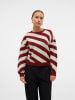Vero Moda Strickpullover in Fired Brick