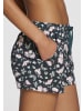 s.Oliver Pyjamashorts in dunkelgrün-rosa-geblümt