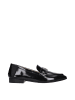 Jimmy Choo Schwarz Leder Slip-On Loafer