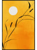 Juniqe Poster in Kunststoffrahmen "Sunny Side" in Gelb & Orange