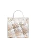 faina Women Tote Bag in Silver Gold