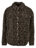 Urban Classics Urban Classics Damen Ladies AOP Sherpa Overshirt in darktaupeleo