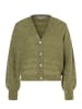 More & More Strickjacke Lochstrick in autumn green