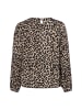 Marie Lund Bluse in beige schwarz