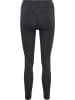 Hummel Hummel Leggings Hmlci Yoga Damen Atmungsaktiv Schnelltrocknend Nahtlosen in BLACK MELANGE