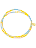 Glanzstücke München Armband aus Sterling Silber mit Miyuki Perlen in gelbgold