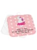 Mr. & Mrs. Panda 2er Set Topflappen  Einhorn Ballerina mit Spruch in Rot Pastell