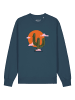 wat? Apparel Sweatshirt Kaktus im Sonnenuntergang in Petrol