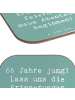 Mr. & Mrs. Panda Untersetzer für Gläser Spruch 66. Geburtstag Fe... in Meeresbrise