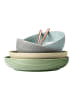 Seltmann Weiden 4er Set Foodbowls Beat Color Glaze ø 25,5 cm in Salbeigrün
