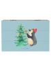 Mr. & Mrs. Panda box aus holz Pinguin Weihnachtsbaum ohne Spruch in Eisblau