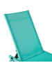 Beliani Gartenliege PORTOFINO in Grün - (W) 198 x (H) 32 x (L) 65 cm