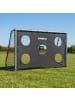 relaxdays Fußballtor "mit Torwand" in Grau - (B)300 x (H)200 x (T)120 cm