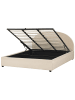 Beliani Doppelbett VAUCLUSE in Beige - (W) 194 x (H) 112 x (L) 214 cm