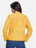 Heine Lederjacke in sonnengelb