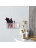 relaxdays Kosmetik Organizer in Transparent/ Gold - (B)24 x (H)10 x (T)12,5 cm