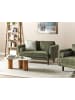 Beliani 2-Sitzer Sofa NURMO in Grün/Dunkler Holzfarbton - (W) 140 x (H) 78 x (L) 74 cm