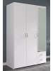 58 aufm Kessel KLEIDERSCHRANK 3-trg. mit Spiegel Parisot Daily 4 Holzdekor Weiß