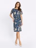 WITT WEIDEN Druckkleid in dunkelblau-orchidee-bedruckt
