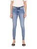 ONLY Jeans ONLBLUSH MID SK ANK RAW DNM REA694 skinny in Blau