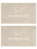 Sansibar 2er Set Badvorleger "Classic" in Sand