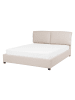 Beliani Doppelbett BELFORT in Beige/Braun - (W) 151 x (H) 100 x (L) 212 cm
