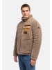 STONE HARBOUR Plüschjacke Sorees XX in Dark Taupe