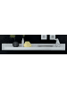 Furn.Design Wandboard weiß Hochglanz, Wandregal 200 x 20 cm