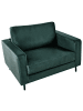 Beliani Sessel SAVALEN in Grün/Schwarz - (W) 117 x (H) 87 x (L) 91 cm