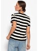 SASSYCLASSY T-Shirt mit Blockstreifen in Schwarz