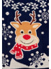United Labels Winterpullover Rentier Strick Pullover Ugly Sweater in blau