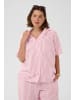 KAFFE curve Kurzarmhemd KClary Regular fit in Ballerina White Henna Stripe