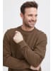 FQ1924 Rundhalspullover FQWILLIAM structure crewneck sweatshirt 21900716 modischer Langarmpullover in Braun