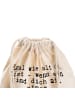 Mr. & Mrs. Panda Stoffrucksack Egal wie alt du... mit Spruch in Creme