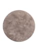 KADIMA DESIGN Teppich Kurzflor waschbar Einfarbig Wohnzimmer in Taupe