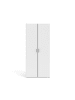 ebuy24 Kleiderschrank Spell Weiß 78 x 50 cm