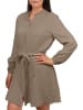 Reichstadt Damen Oversized Sommerkleid Musselin in Taupe