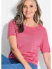 GOLDNER Klassisches Merinowollshirt, Rundhals in pink