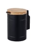 relaxdays Kosmetikeimer in Schwarz/ Natur - 3 Liter