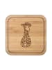 Mr. & Mrs. Panda Bierdeckel Giraffe Blumenkranz ohne Spruch in Transparent
