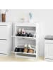SoBuy Schuhschrank in Weiß - (B)54 x (H)83 x (T)24cm